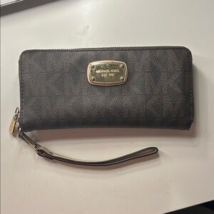 Michael Kors Dark Brown Wristlet Wallet